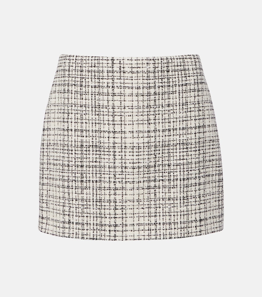 Valentino Cotton-blend tweed miniskirt
