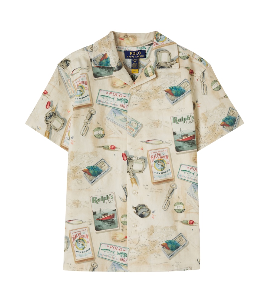 Polo Ralph Lauren Kids Beige Printed Cotton-Blend Twill Shirt Y Size 13-14 - Mytheresa