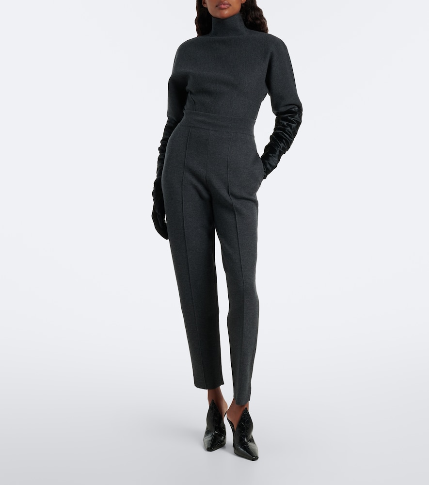 Alaïa Croc-Effect Mules