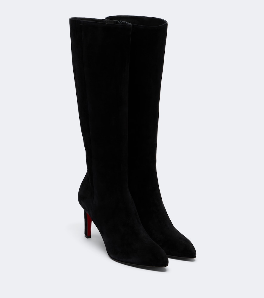 Kniehohe Stiefel Fannylove aus Veloursleder