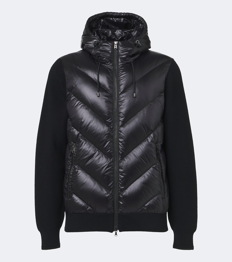 Zisco Down-Paneled Hooded Cardigan