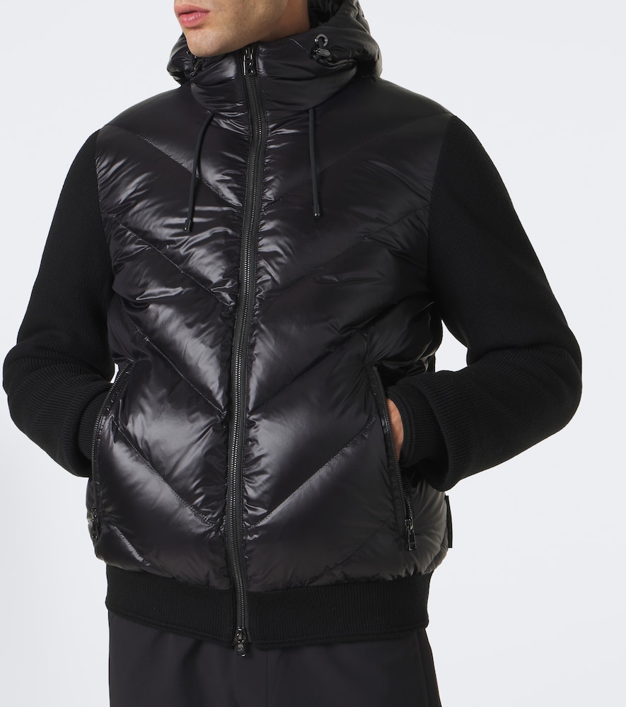 Zisco Down-Paneled Hooded Cardigan
