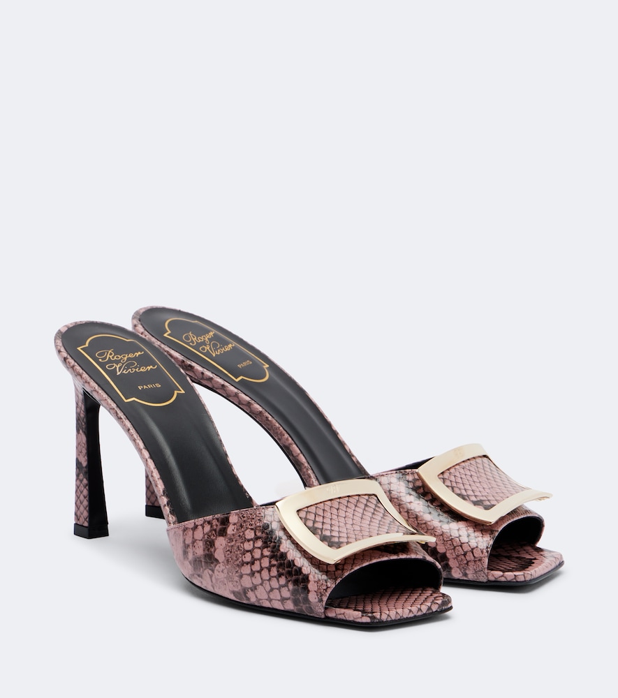 Mules Trompette aus Leder