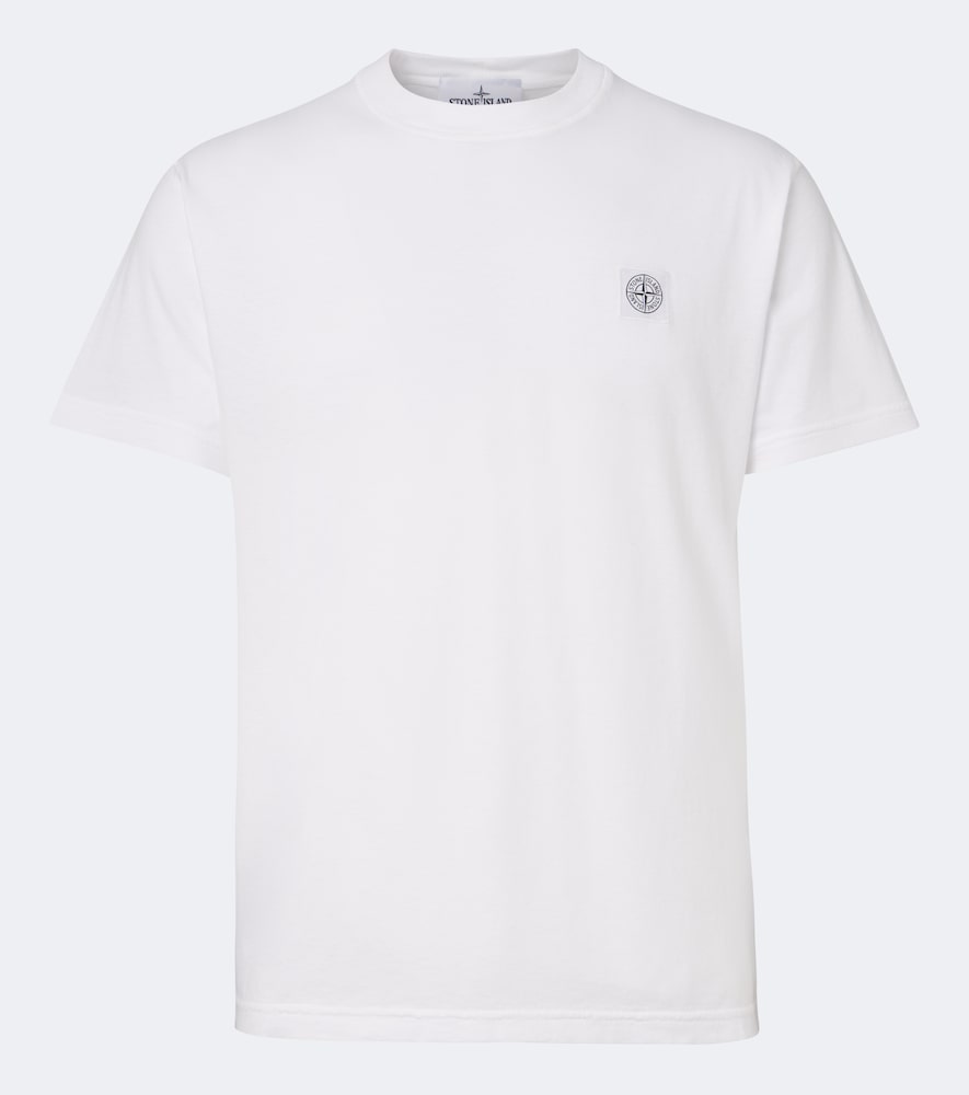 Stone Island Ghost Cotton Jersey T-shirt In White