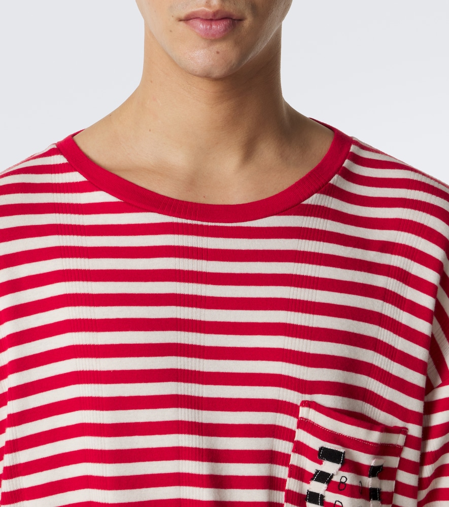 Horseshoe Striped Cotton Jersey T-Shirt