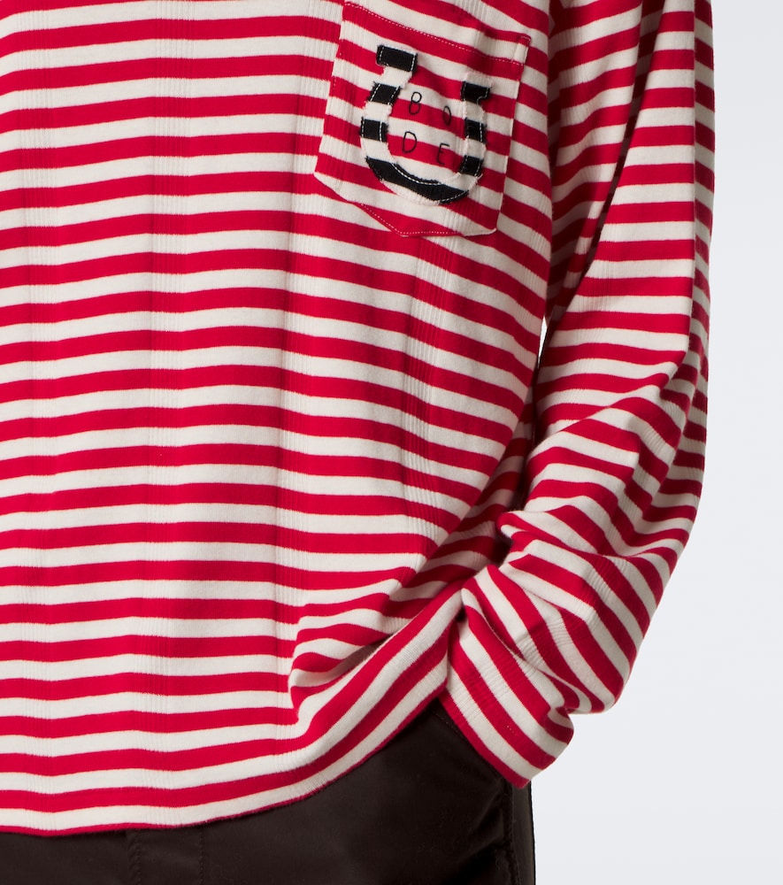 Horseshoe Striped Cotton Jersey T-Shirt