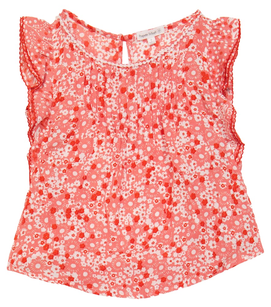 Poupette St Barth Kids Amber floral blouse