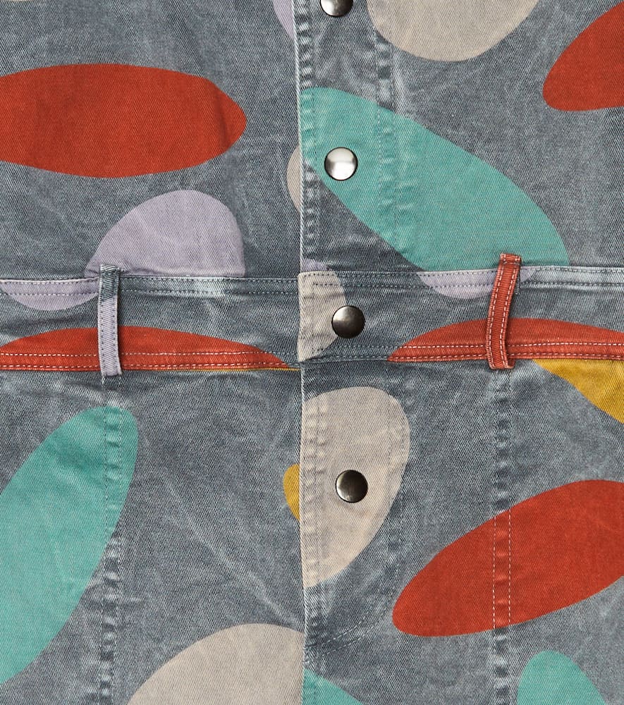 Bobo Choses Party Time Printed Cotton Jumpsuit In Grey