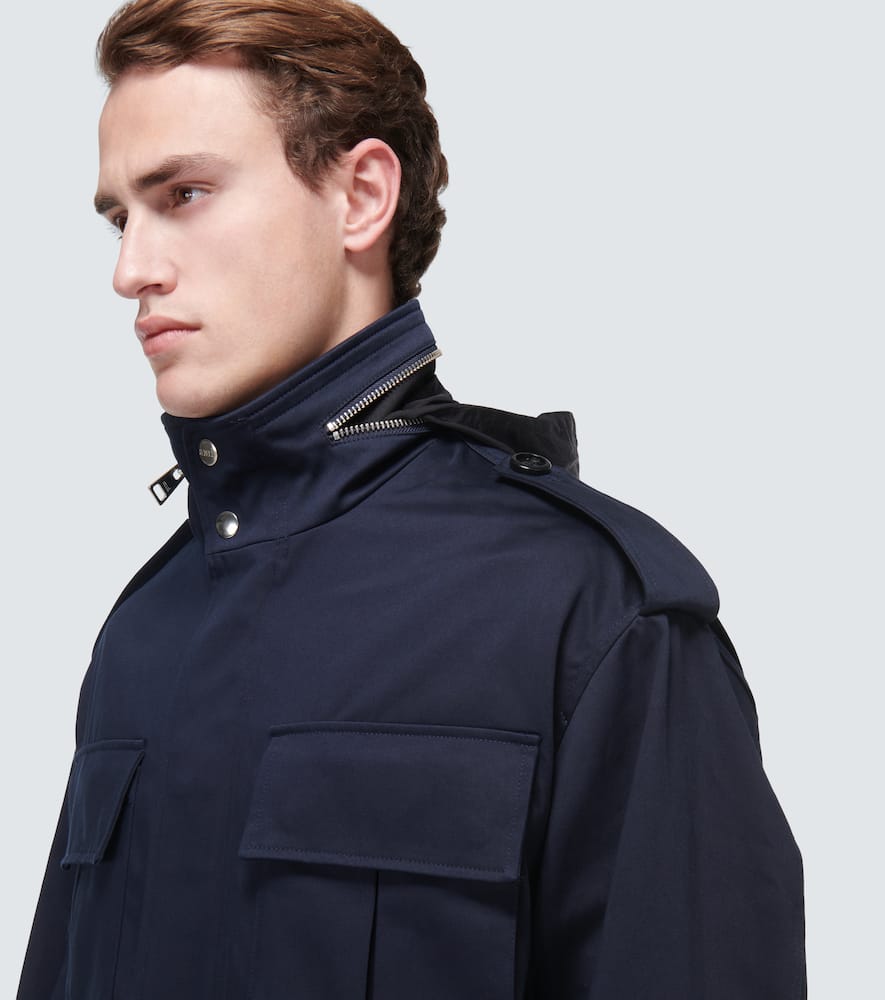 Shop Ami Alexandre Mattiussi Cotton Jacket In Nautic Blue