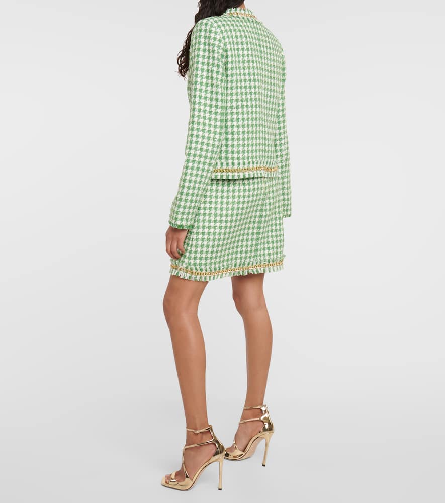 Rebecca Vallance Cher Houndstooth Jacket In Multicoloured