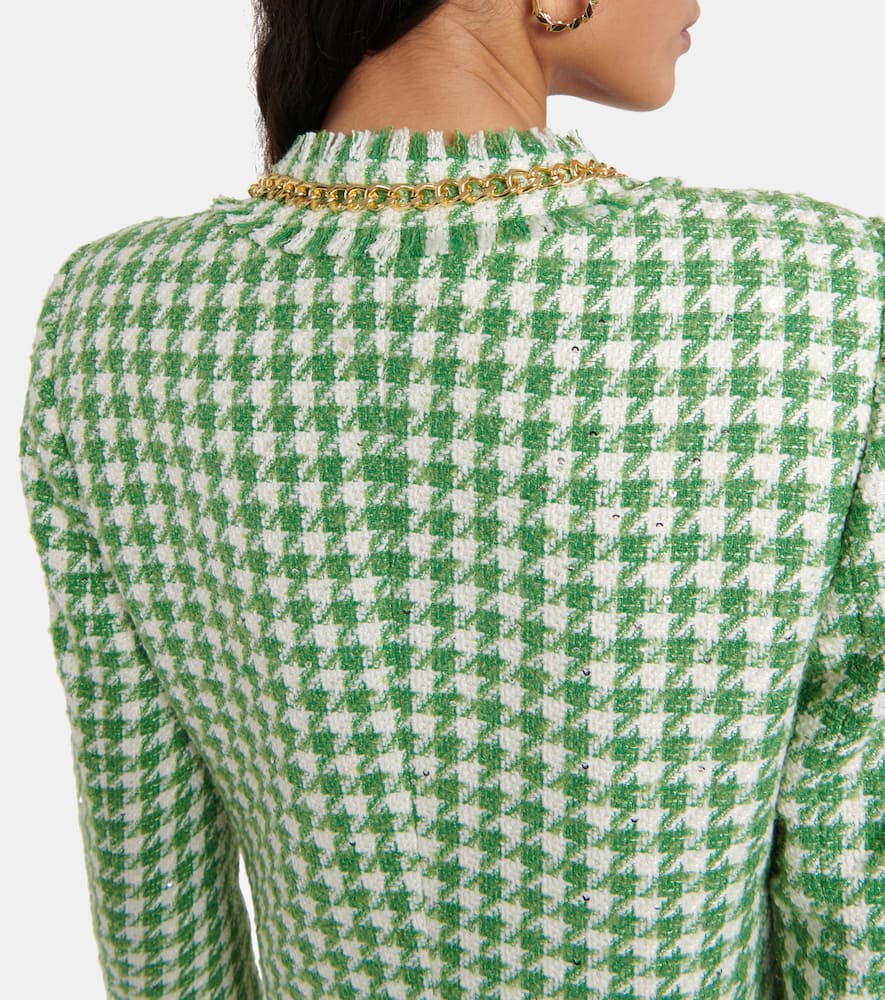 Rebecca Vallance Cher Houndstooth Jacket In Multicoloured
