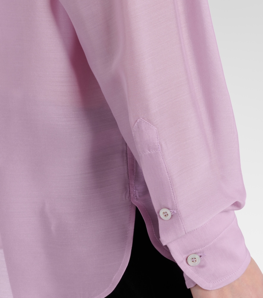  Tom Ford Tom Ford Hemd Aus Seiden-batist 