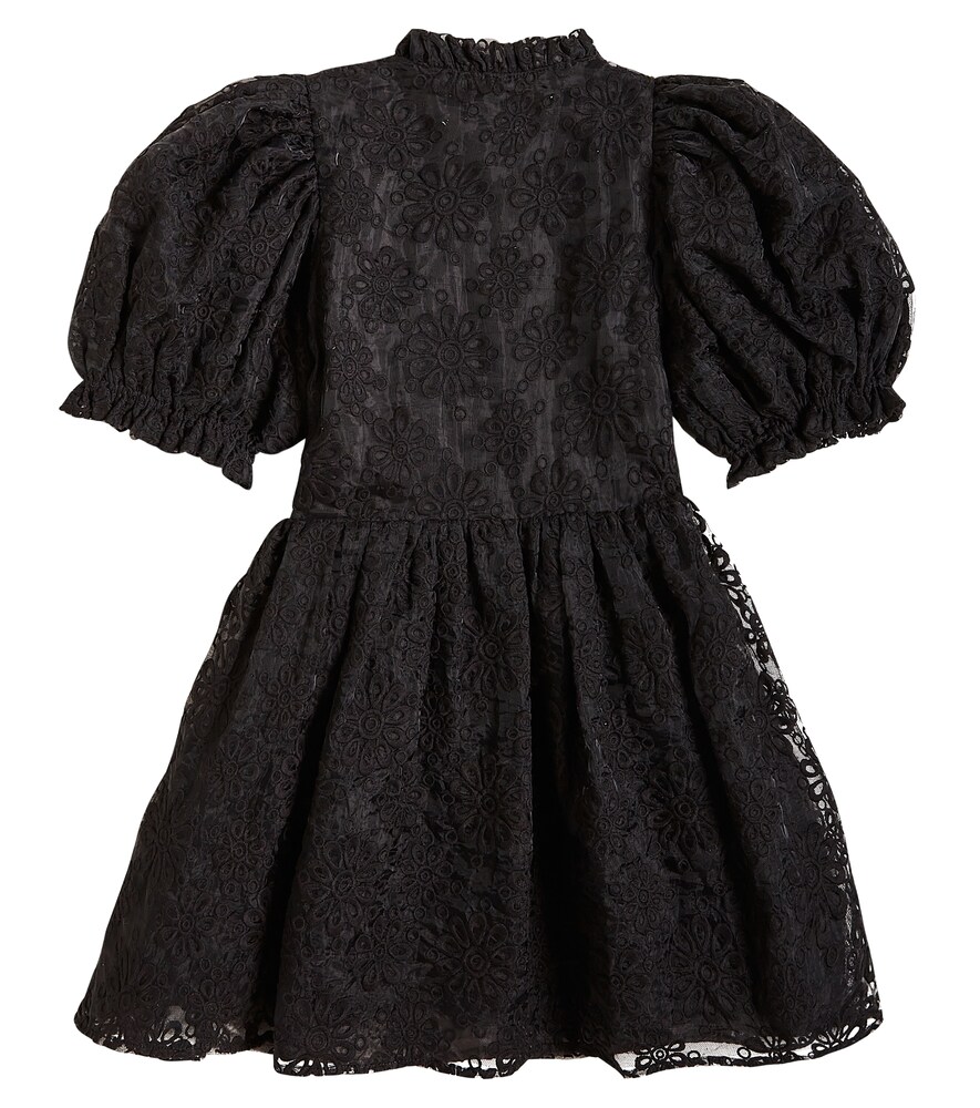 Petite Amalie Petite Amalie Lace-trimmed Cotton-blend Dress 