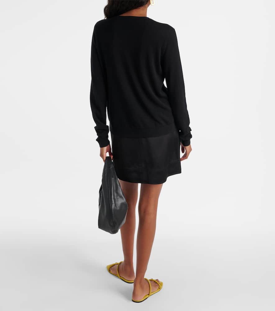 Totême Logo Cardigan In Black