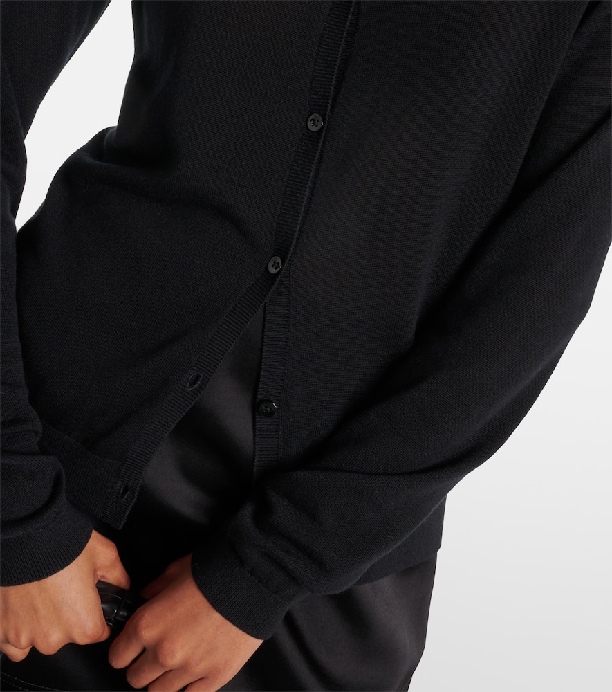 Totême Logo Cardigan In Black