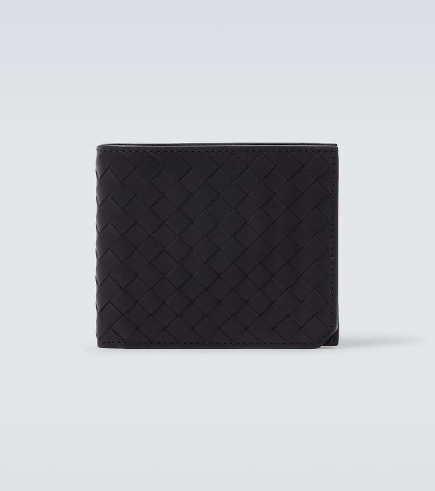 Bottega Veneta Intrecciato Leather Wallet In Black
