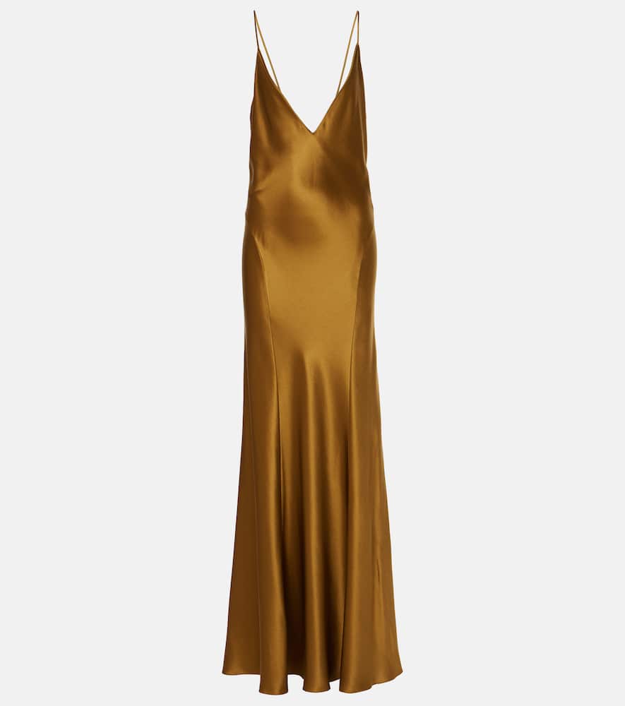 Satin maxi dress