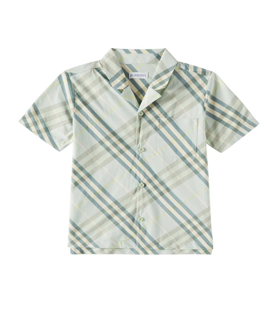 Burberry Hemd Check Aus Baumwolle In Grün