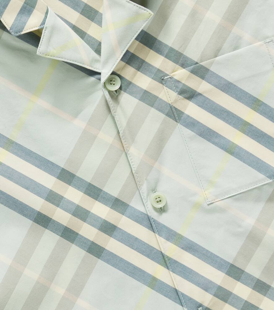 Burberry Hemd Check Aus Baumwolle In Grün