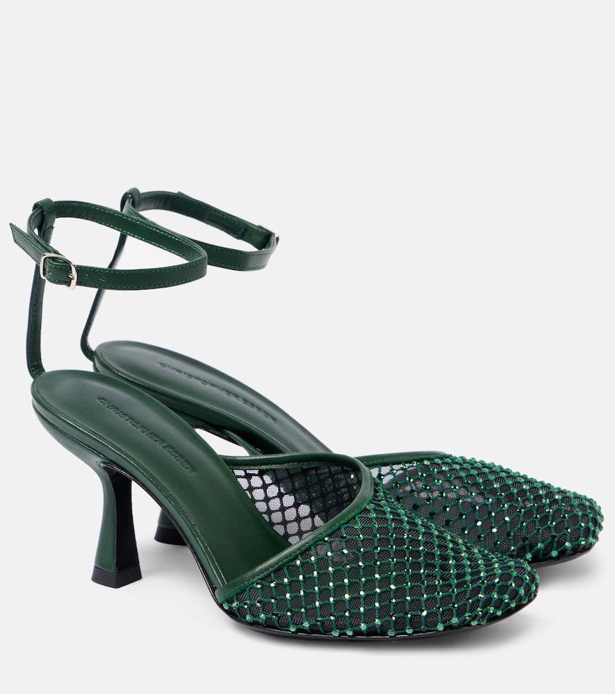 Minette 80 crystal-embellished pumps