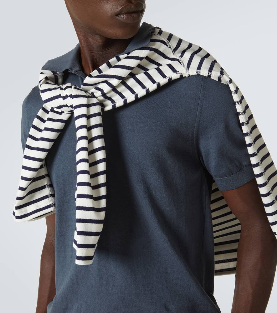Fedeli Cotton Polo Shirt In Blue