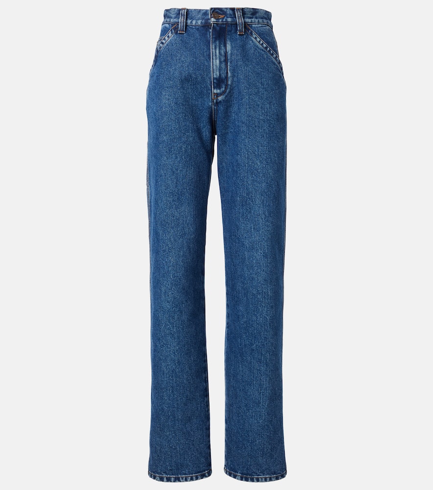 Etienne high-rise straight jeans