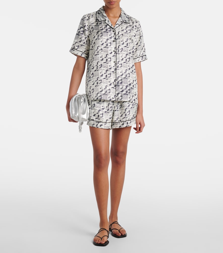  Tory Burch Tory Burch Bedrucktes Hemd Aus Seide 