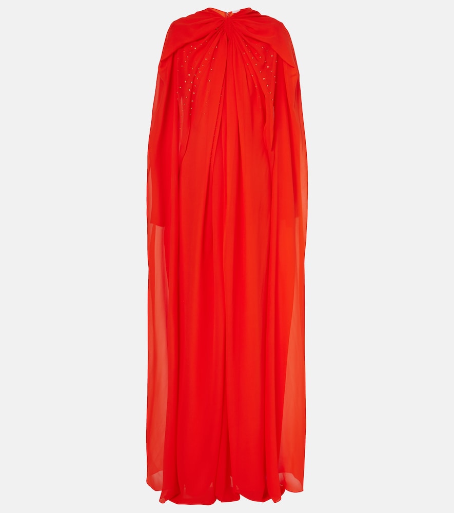 Givenchy Caped embellished silk gown