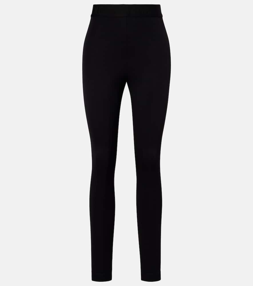 Dolce & Gabbana Logo High-rise Leggings In Black
