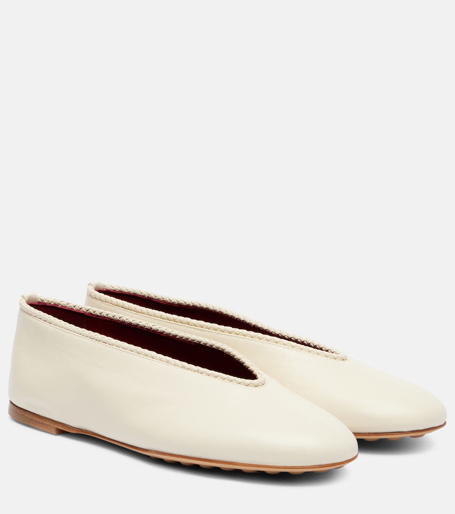 Bottega Veneta Rosa leather ballet flats