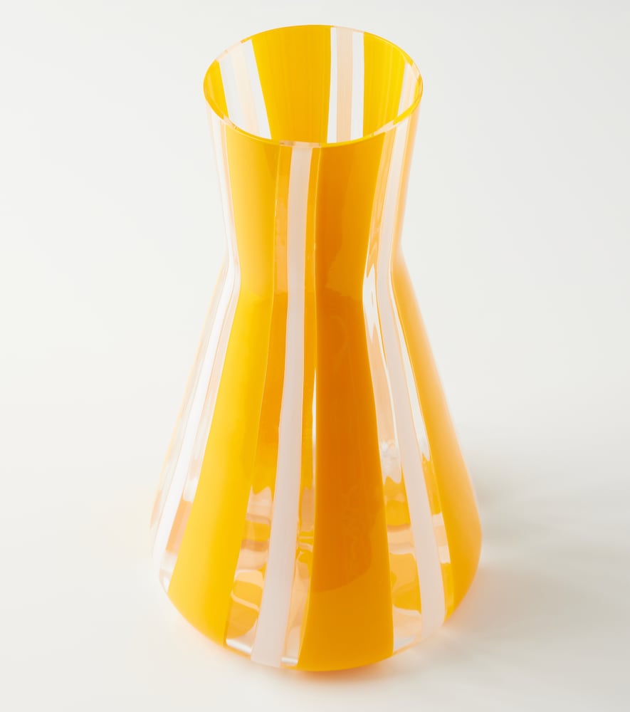  Dolce&gabbana Casa Dolce&gabbana Casa Striped Glass Vessel 