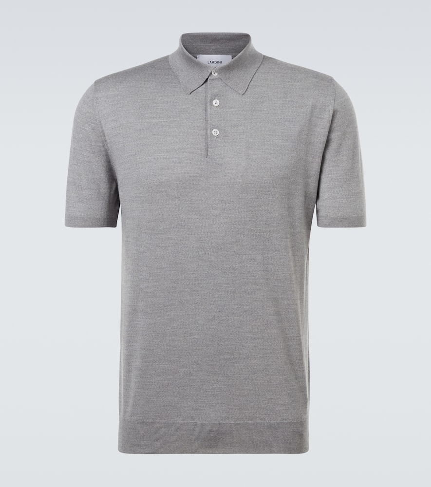 Virgin wool polo shirt