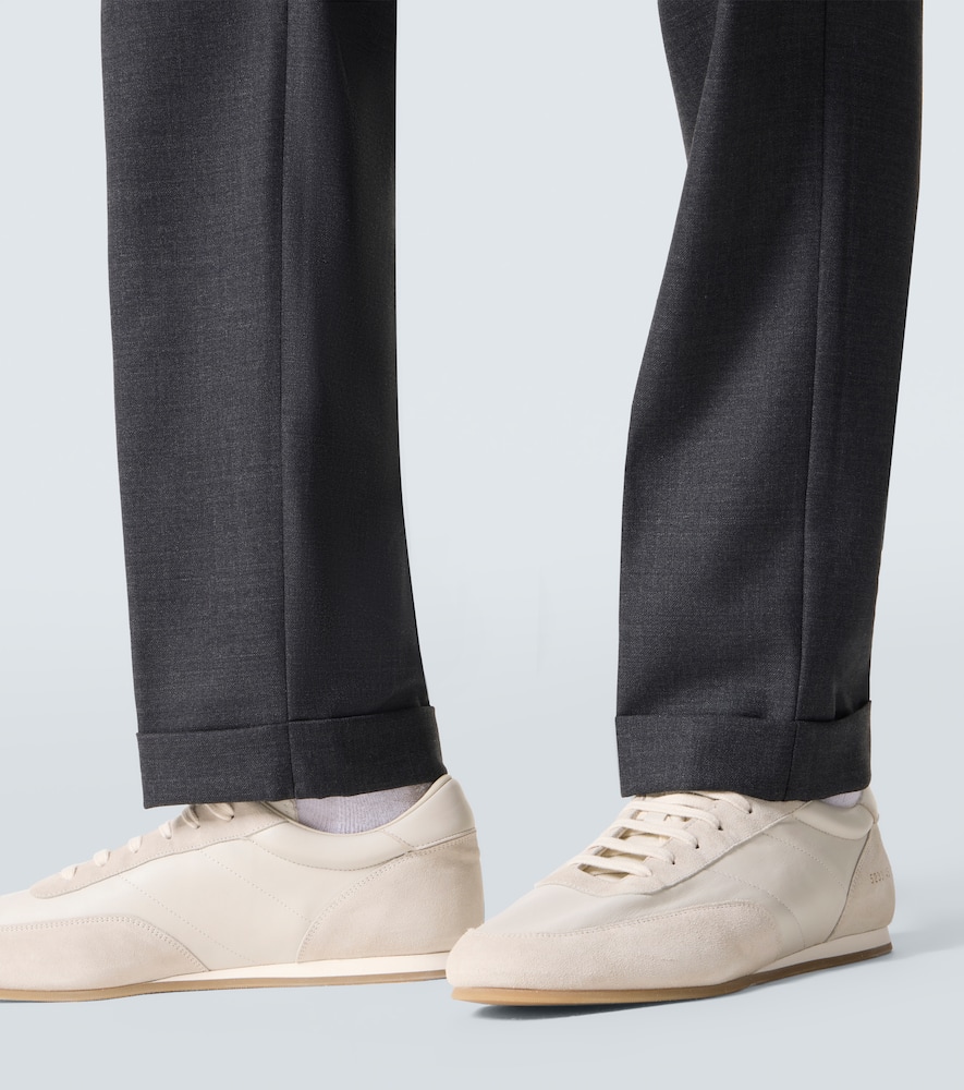 Herno Gabardine Straight Pants In Gray