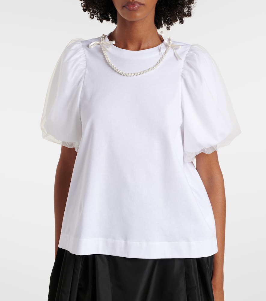  Simone Rocha Simone Rocha Puff-sleeve Cotton Jersey T-shirt 
