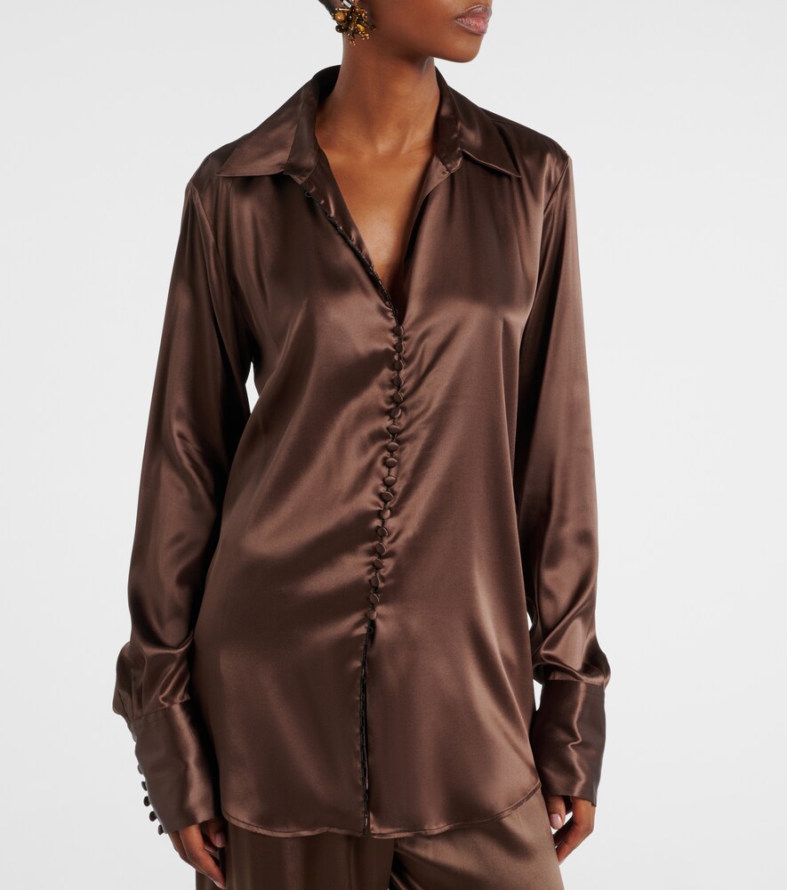  Dries Van Noten Dries Van Noten Silk-blend Shirt 