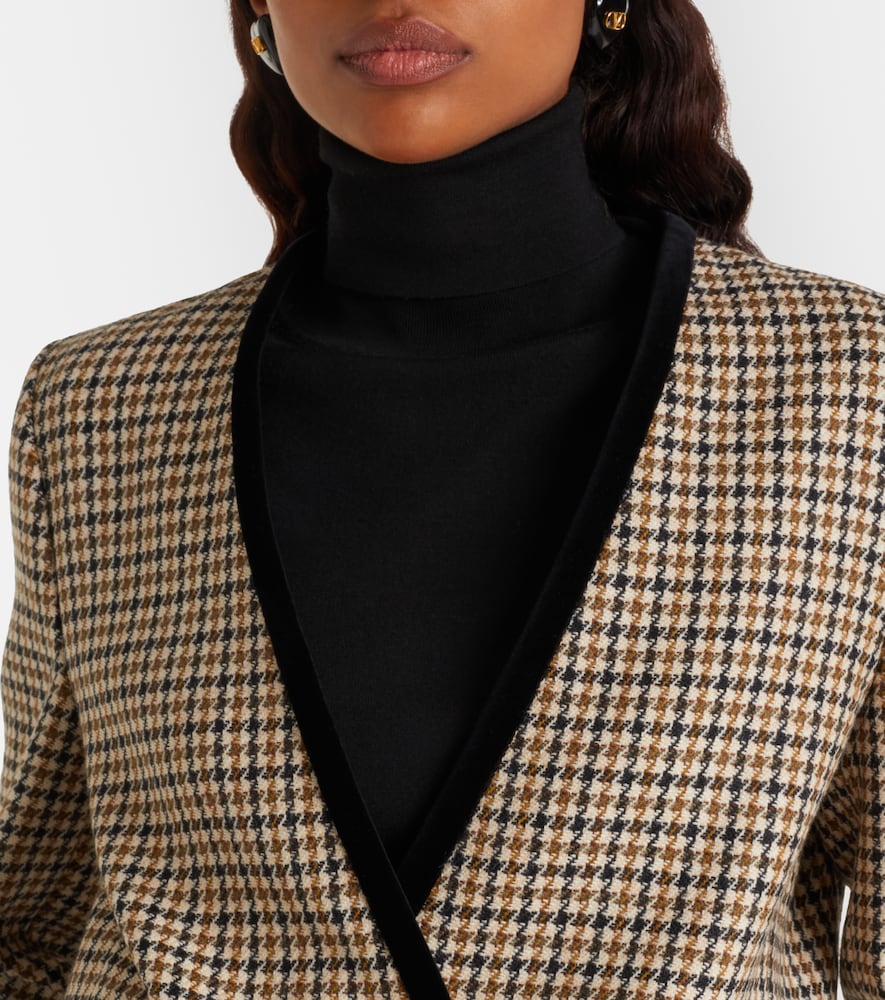  Valentino Valentino Houndstooth Virgin Wool Jacket 