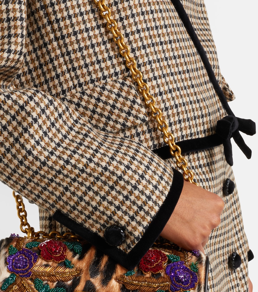  Valentino Valentino Houndstooth Virgin Wool Jacket 