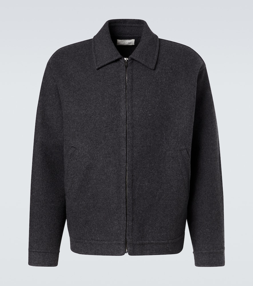 The Row Noggu Cashmere And Wool Jacket In Animal Print