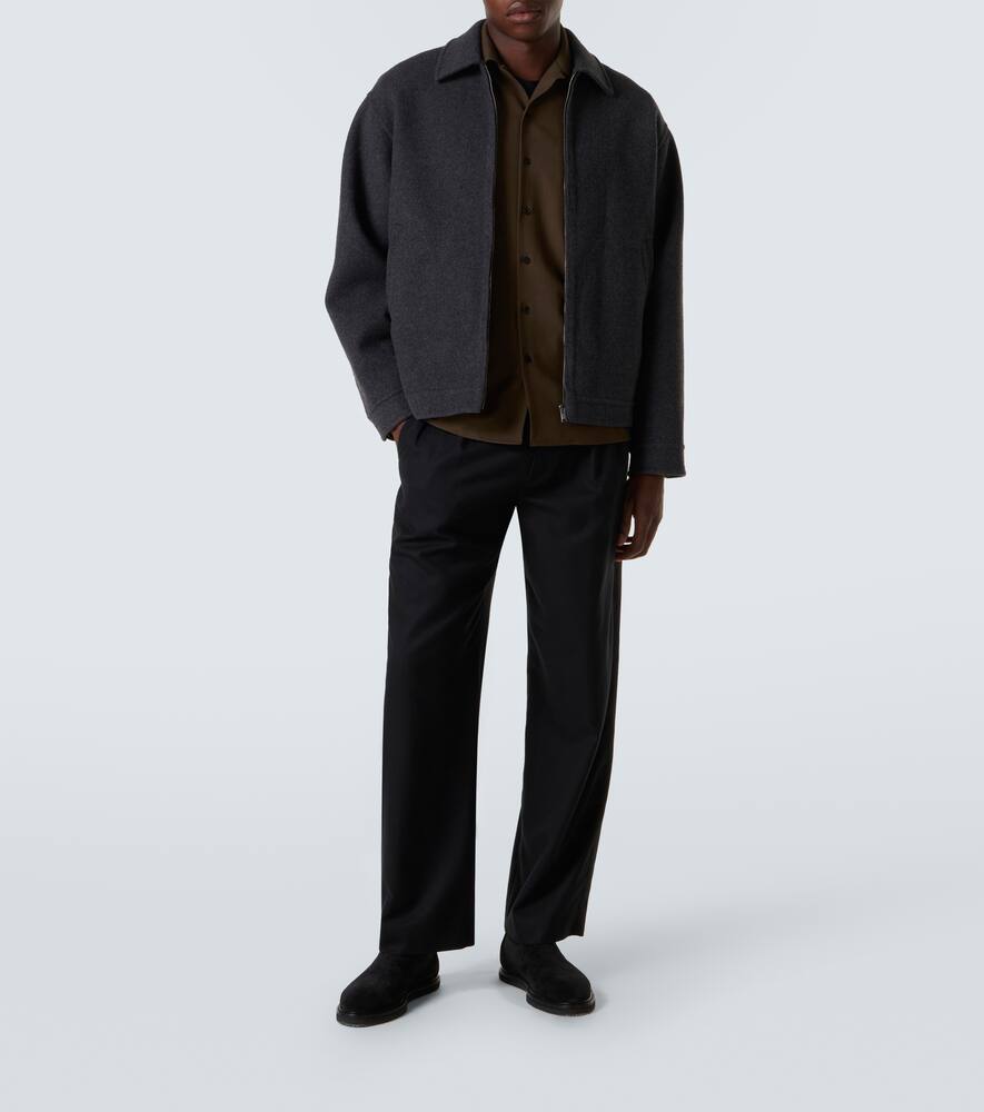 The Row Noggu Cashmere And Wool Jacket In Animal Print