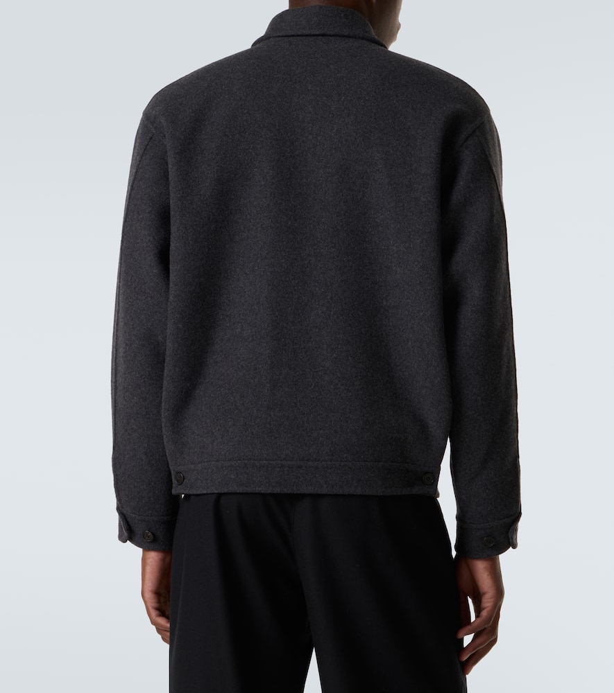 The Row Noggu Cashmere And Wool Jacket In Animal Print