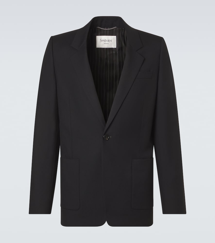 Wool Gabardine Blazer