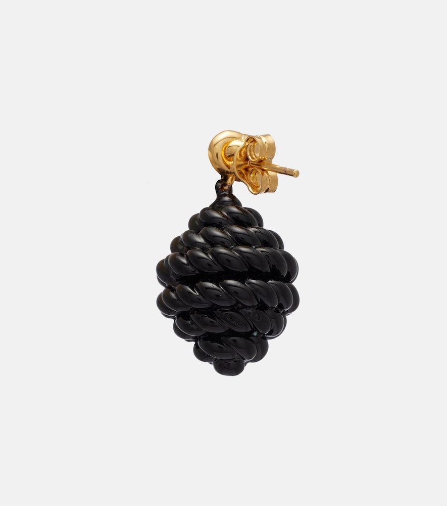  Toteme Toteme Rope Gold-plated Enamel Drop Earrings 
