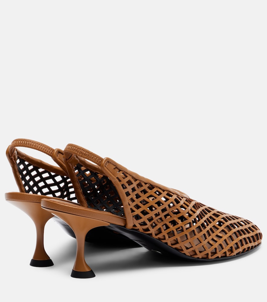  Proenza Schouler Proenza Schouler Tee Leather Slingback Pumps 