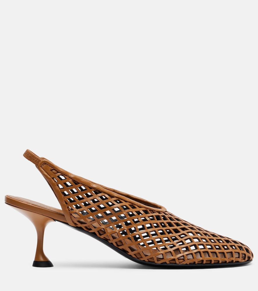  Proenza Schouler Proenza Schouler Tee Leather Slingback Pumps 