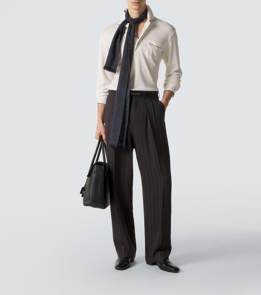 Tom Ford Silk and cotton piqué polo shirt | Thumbnail 4 Tom Ford Silk and cotton piqué polo shirt | Thumbnail 4