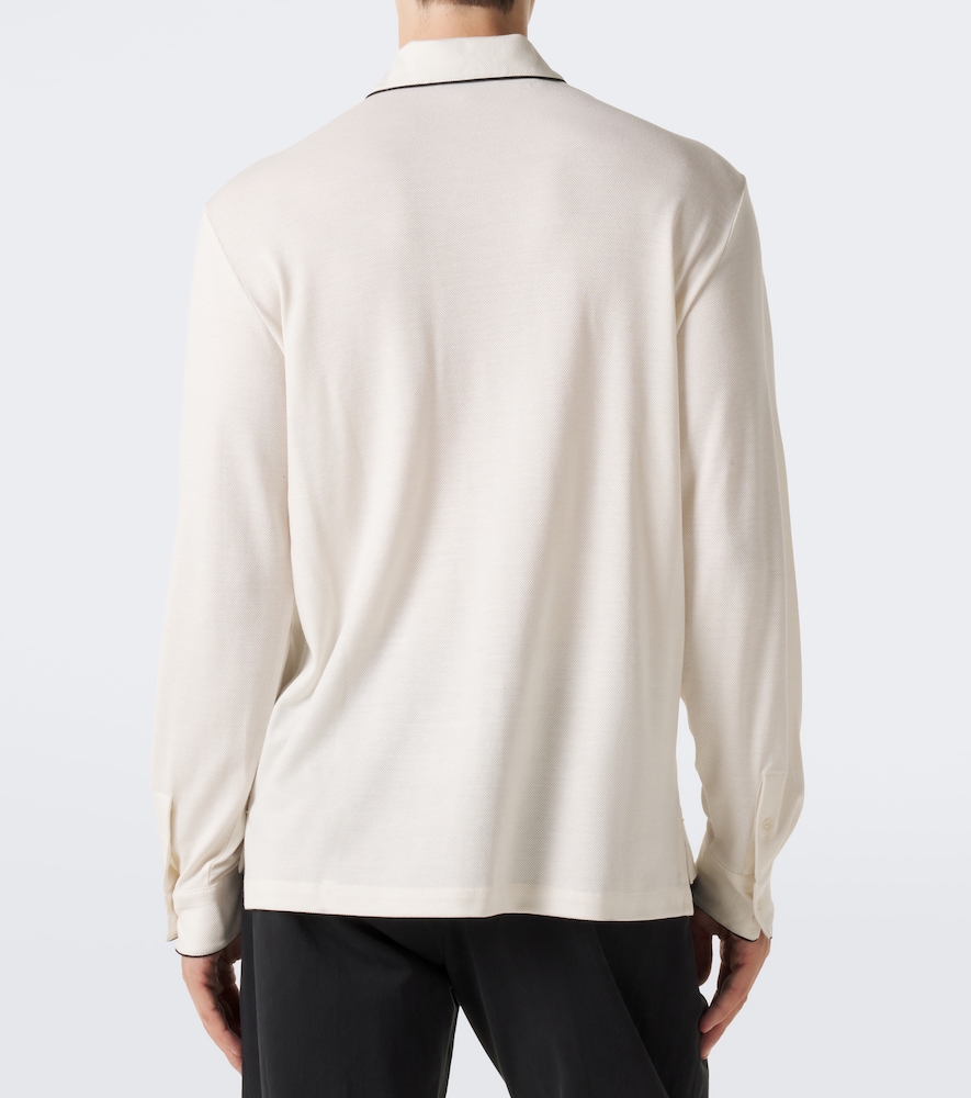 Tom Ford Silk and cotton piqué polo shirt | Thumbnail 6 Tom Ford Silk and cotton piqué polo shirt | Thumbnail 6