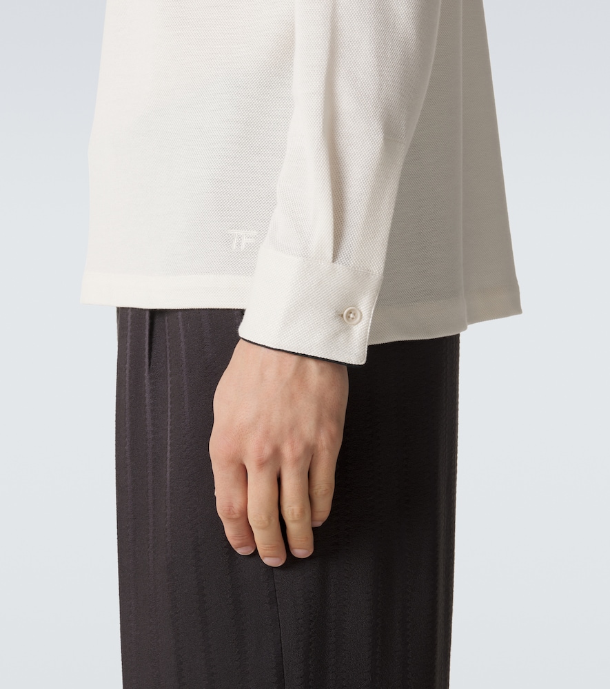 Tom Ford Silk and cotton piqué polo shirt | Thumbnail 2 Tom Ford Silk and cotton piqué polo shirt | Thumbnail 2