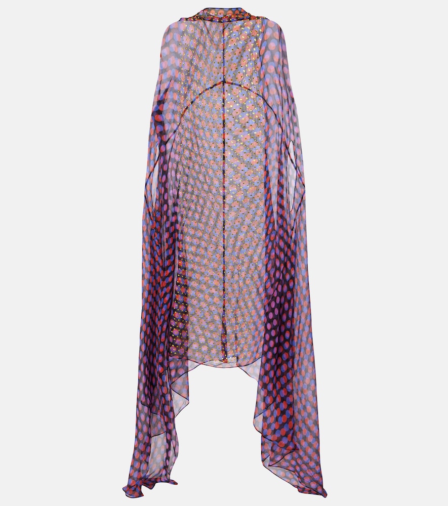 Dries Van Noten Polka-dot silk satin midi dress | Thumbnail 7