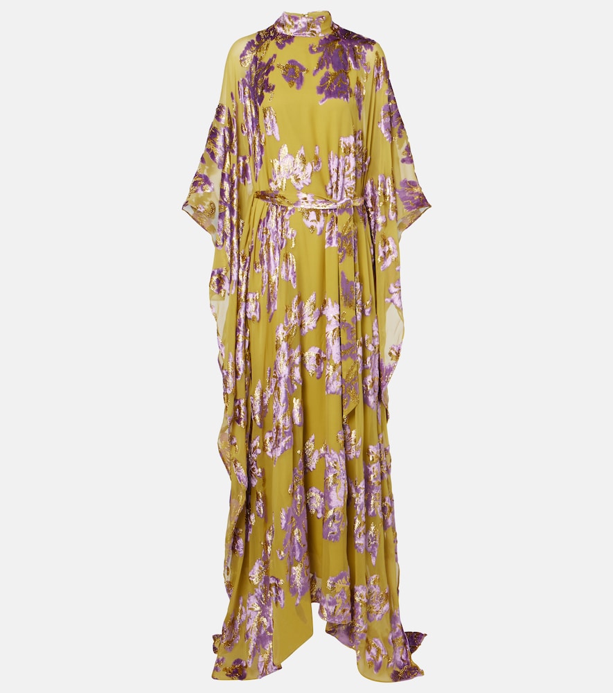 Taller Marmo Leonor floral fil coupé kaftan