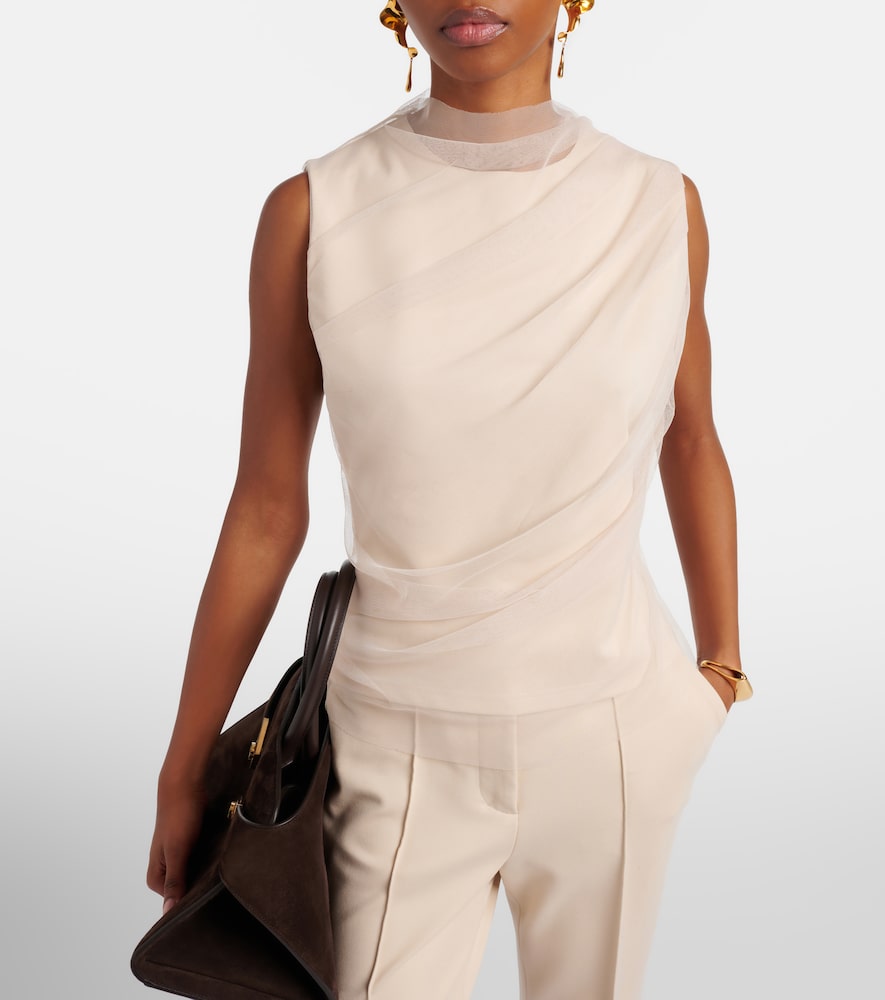 Dorothee Schumacher Draped tulle top